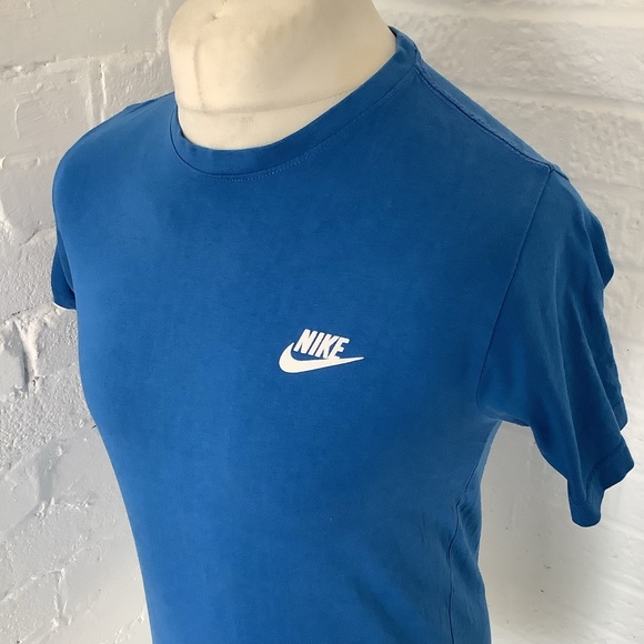 Nike Crew Neck T Shirt - Size S - Royal Blue - Cotton - P2P 19” - Picture 4 of 8